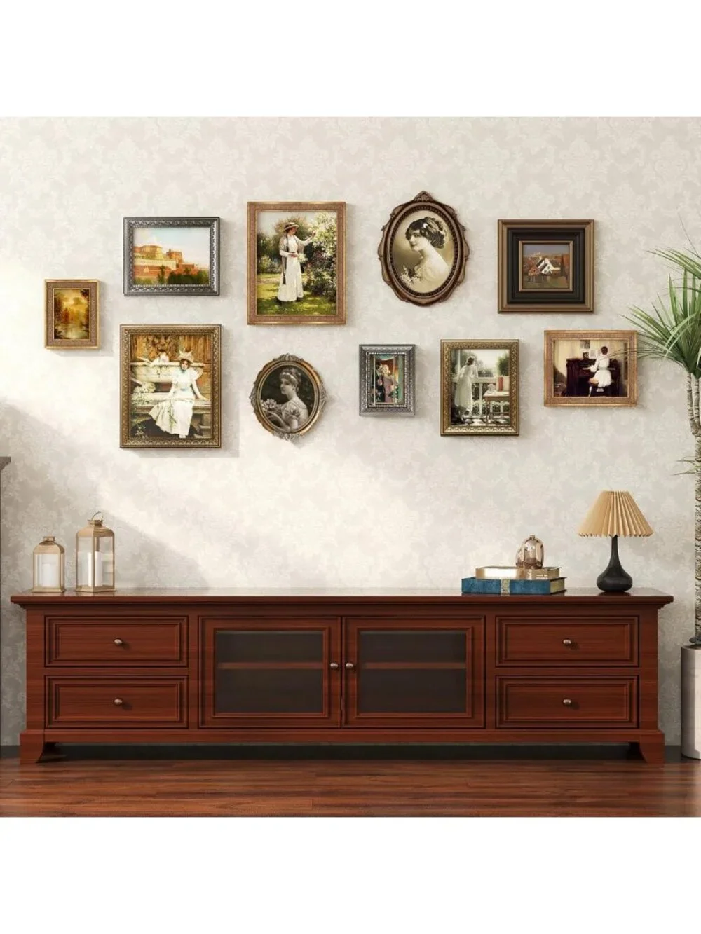 Ornate 8x10 Vintage Picture Frame - Antique Silver Wall Decor, Elegant Design